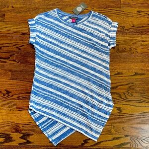 NWT, Vince Camuto Blue and White Striped Top/Tunic!